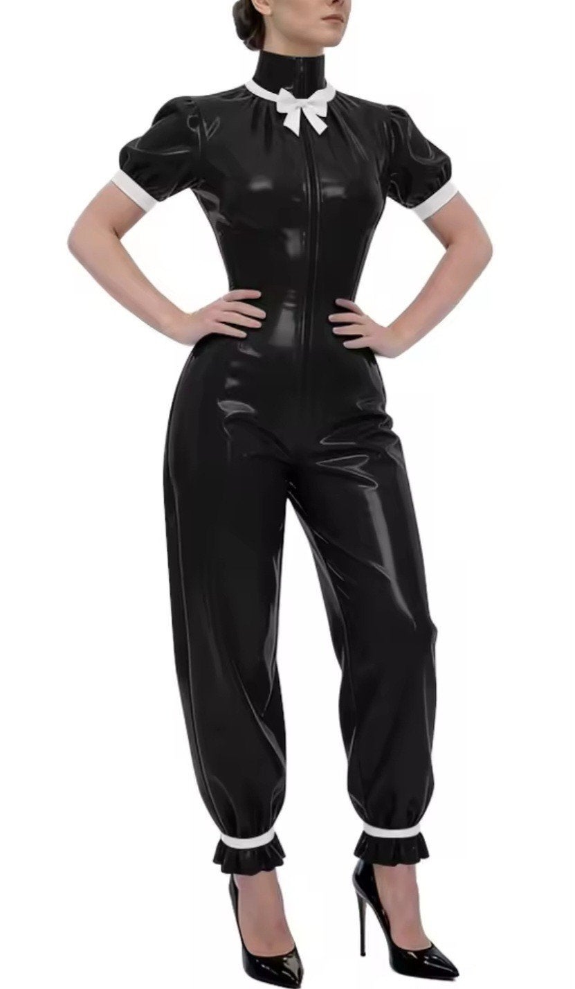 Prachtige Lak Play Bodysuit, tm 7XL, Kleding | Dames, Jumpsuits, Verzenden, Nieuw