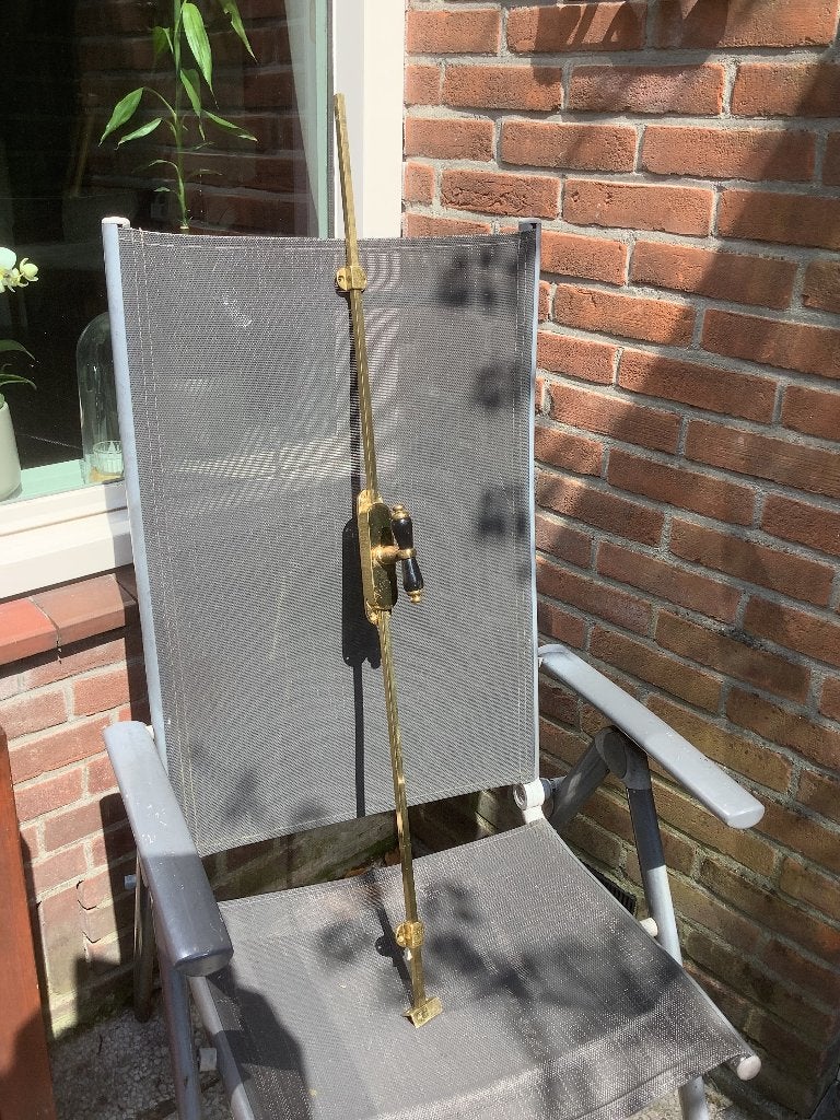 Messing espagnolet, Minder dan 80 cm, Ophalen of Verzenden, Zo goed als nieuw, 80 tot 120 cm