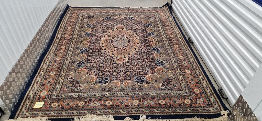 Prachtig handgeknoopt Oosters tapijt – 250 x 200 cm, Ophalen, Gebruikt, Blauw, 200 cm of meer