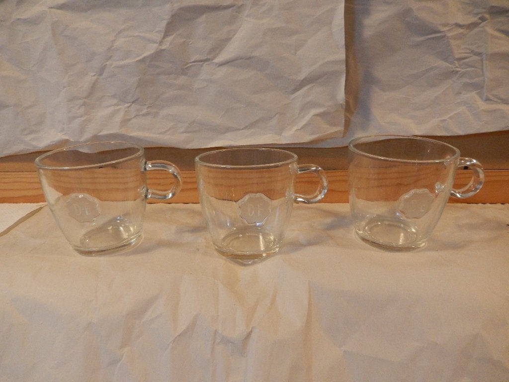 Douwe Egberts Koffie Glazen - Set van 3, Glas of Glazen, Gebruikt, Overige merken, Klassiek