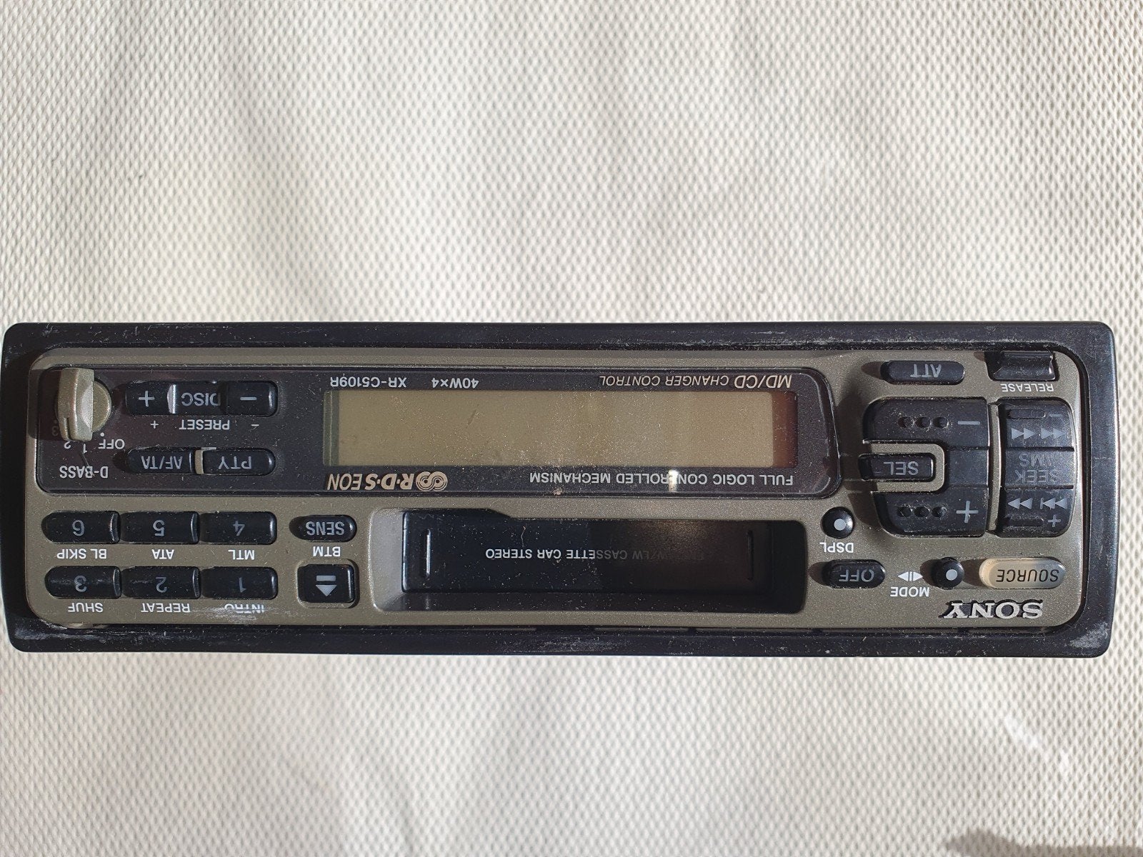 Sony XR-C5109R Vintage Autoradio Cassettespeler – Retro, Ophalen of Verzenden, Gebruikt