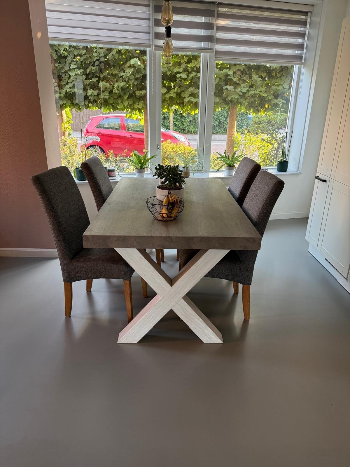eethoek 4 personen, Ophalen, Zo goed als nieuw, 4 tot 6 stoelen