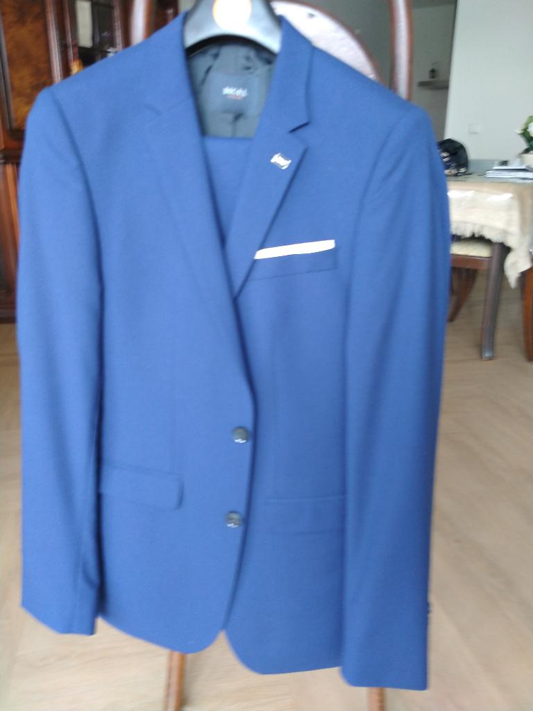 Kobalt blauw kostuum, Kostuum of Pak, Blauw, Maat 42/44 (L), Ophalen of Verzenden
