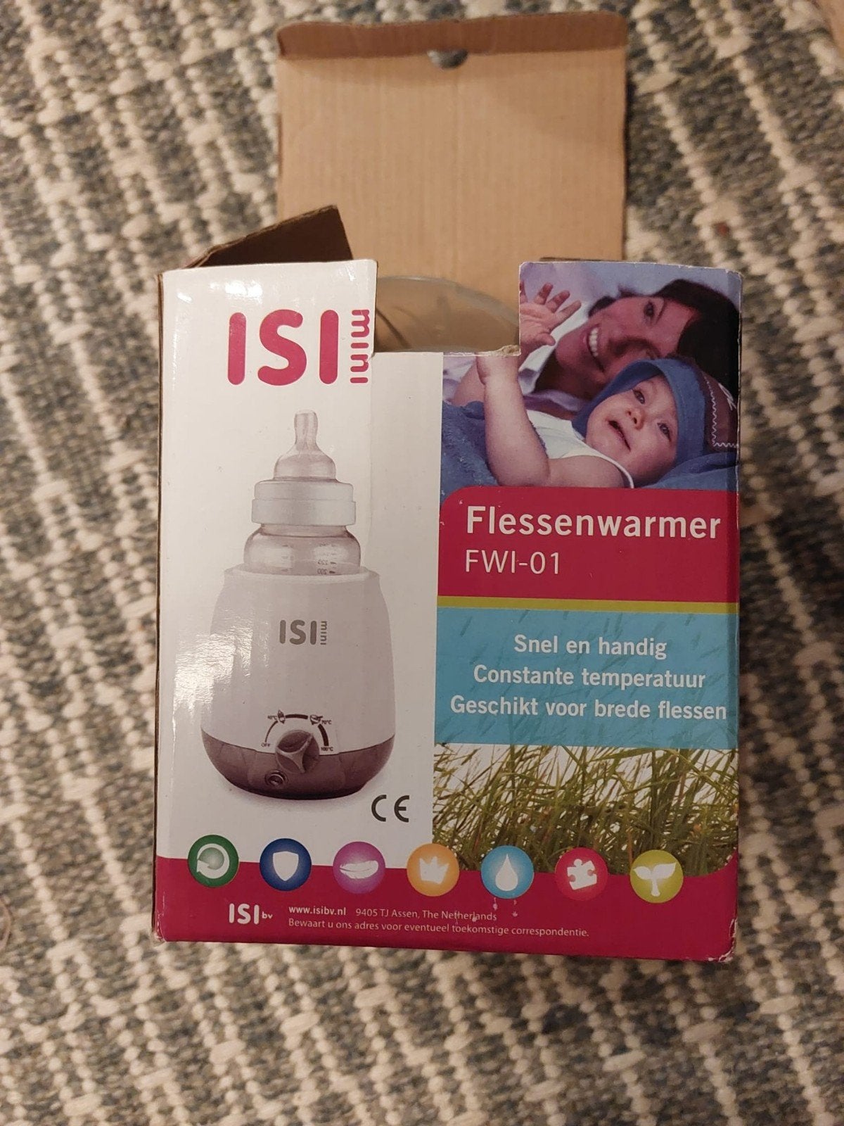 ISI Mini Flessenwarmer FWI-01, Ophalen of Verzenden, Gebruikt, Flessen- of potjesverwarmer