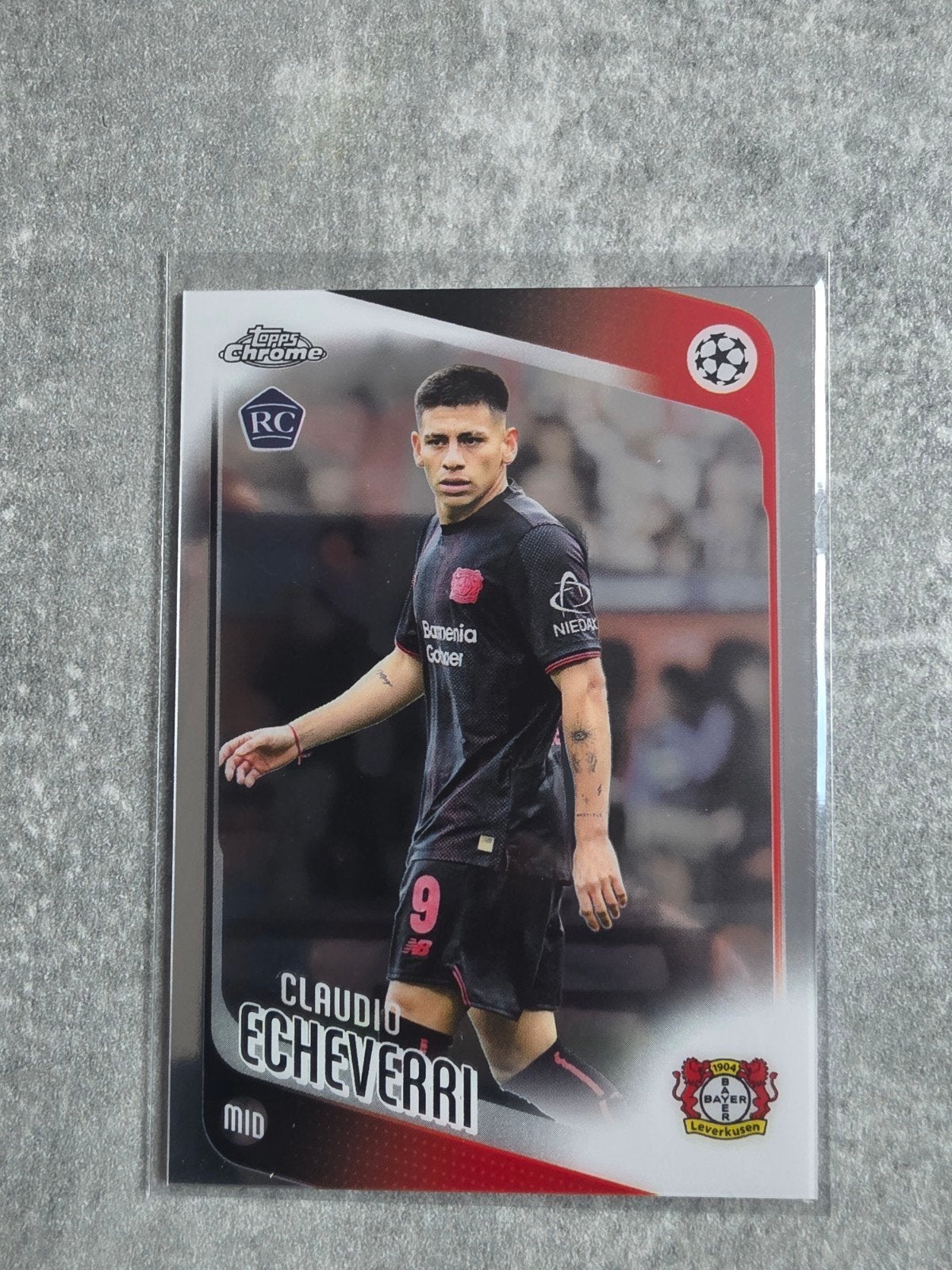 Claudio Echeverri Topps Chrome RC Bayer Leverkusen, Verzamelen, Ophalen of Verzenden