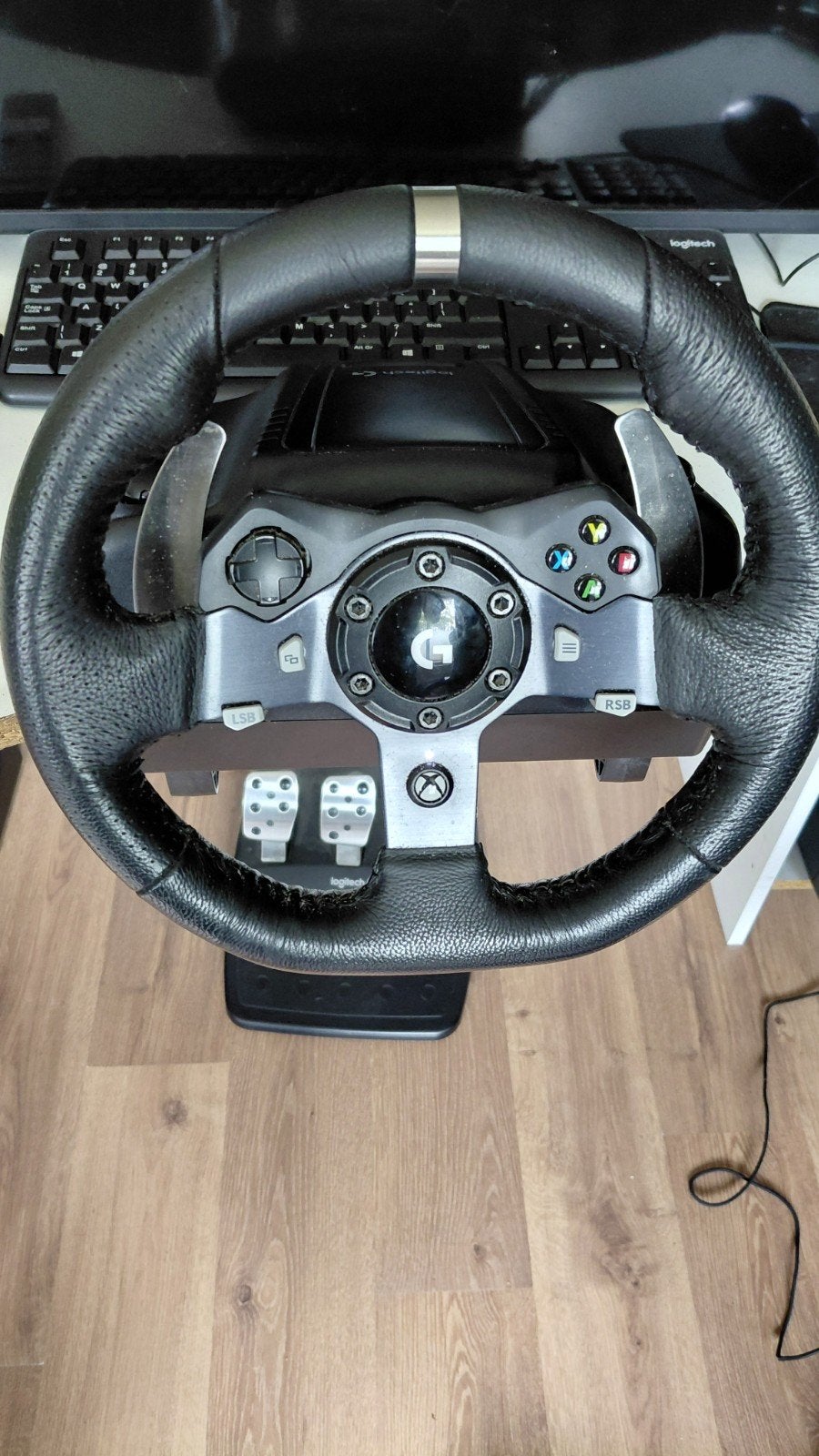 logitech g92 xbox, Ophalen, Zo goed als nieuw, Stuurtje of Sportattribuut, Xbox Original