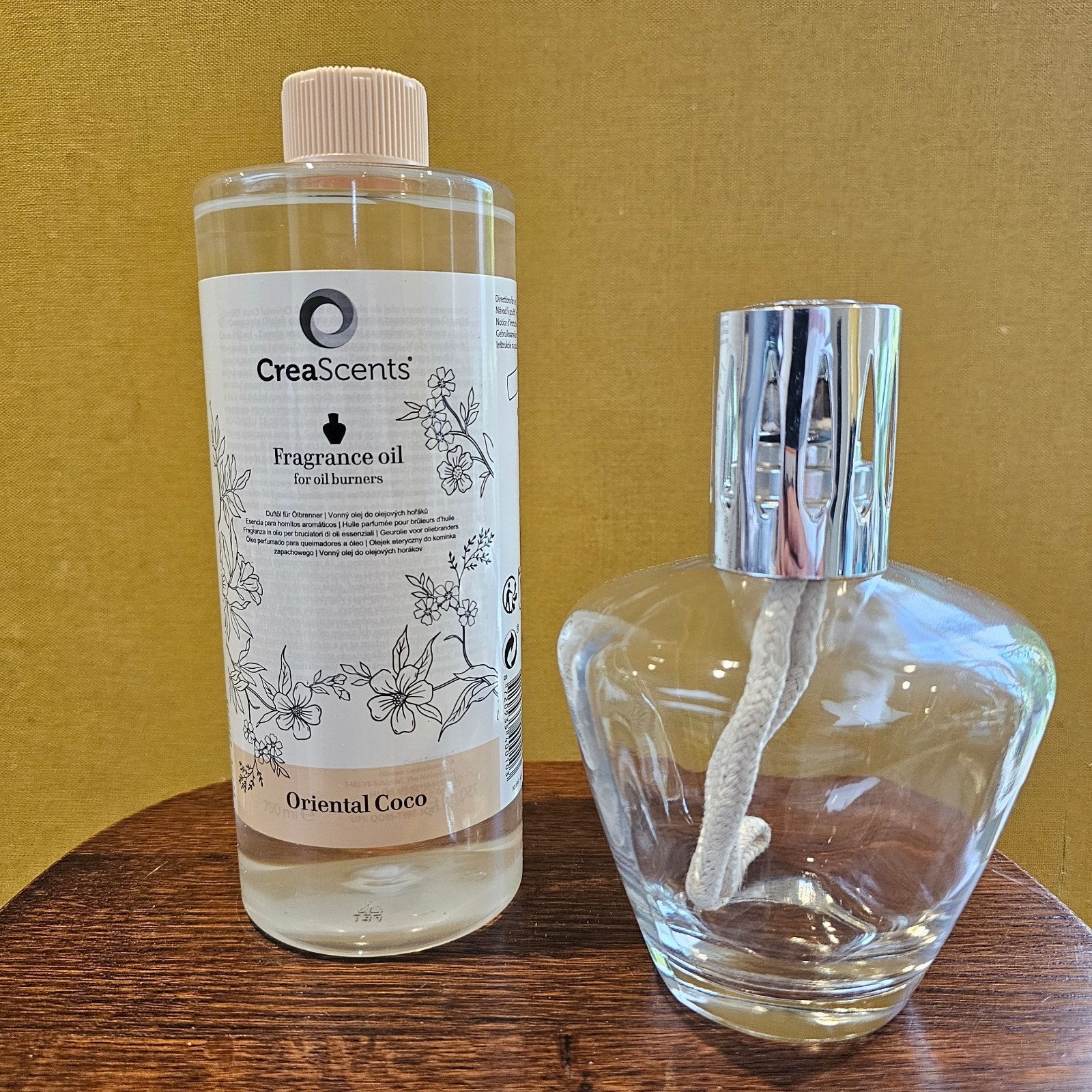 Geurbrander met Oosterse Coco geurolie, Nieuw, Ophalen of Verzenden, Modern, Glas