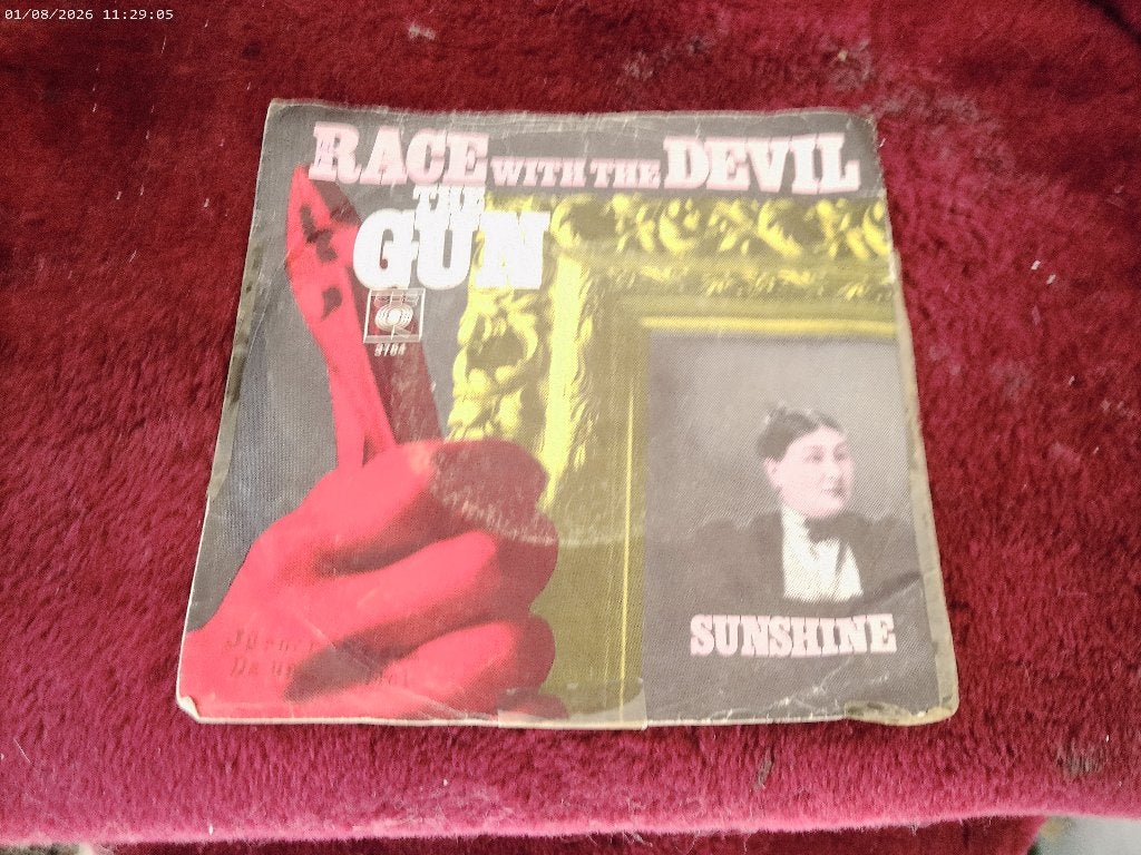 The Gun - Race with the Devil / Sunshine, Gebruikt, Fotohoes, 7 inch, Ophalen of Verzenden