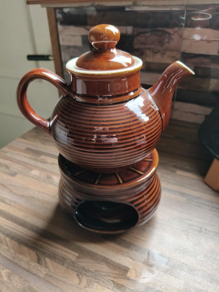 Vintage theepot met lichtje uit jaren 60, Ophalen