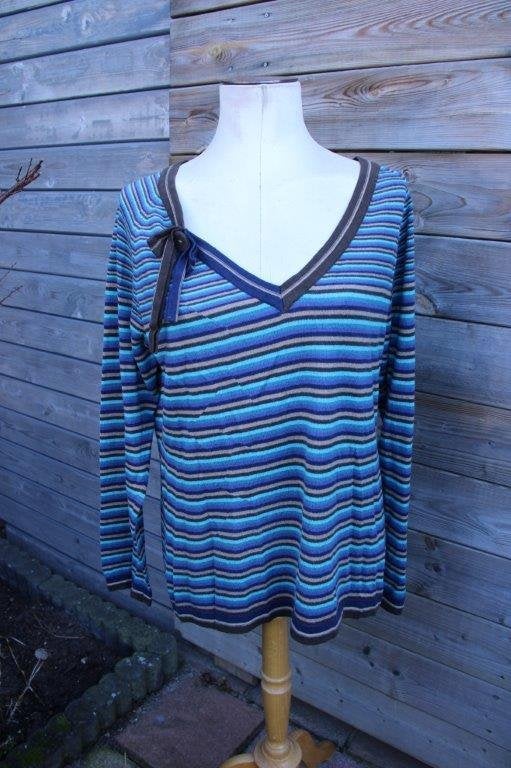 Trui dun blauw/ aqua/ bruin Caroline Biss mt 46 Vaste prijs, Kleding | Dames, Truien en Vesten, Blauw, Maat 46/48 (XL) of groter