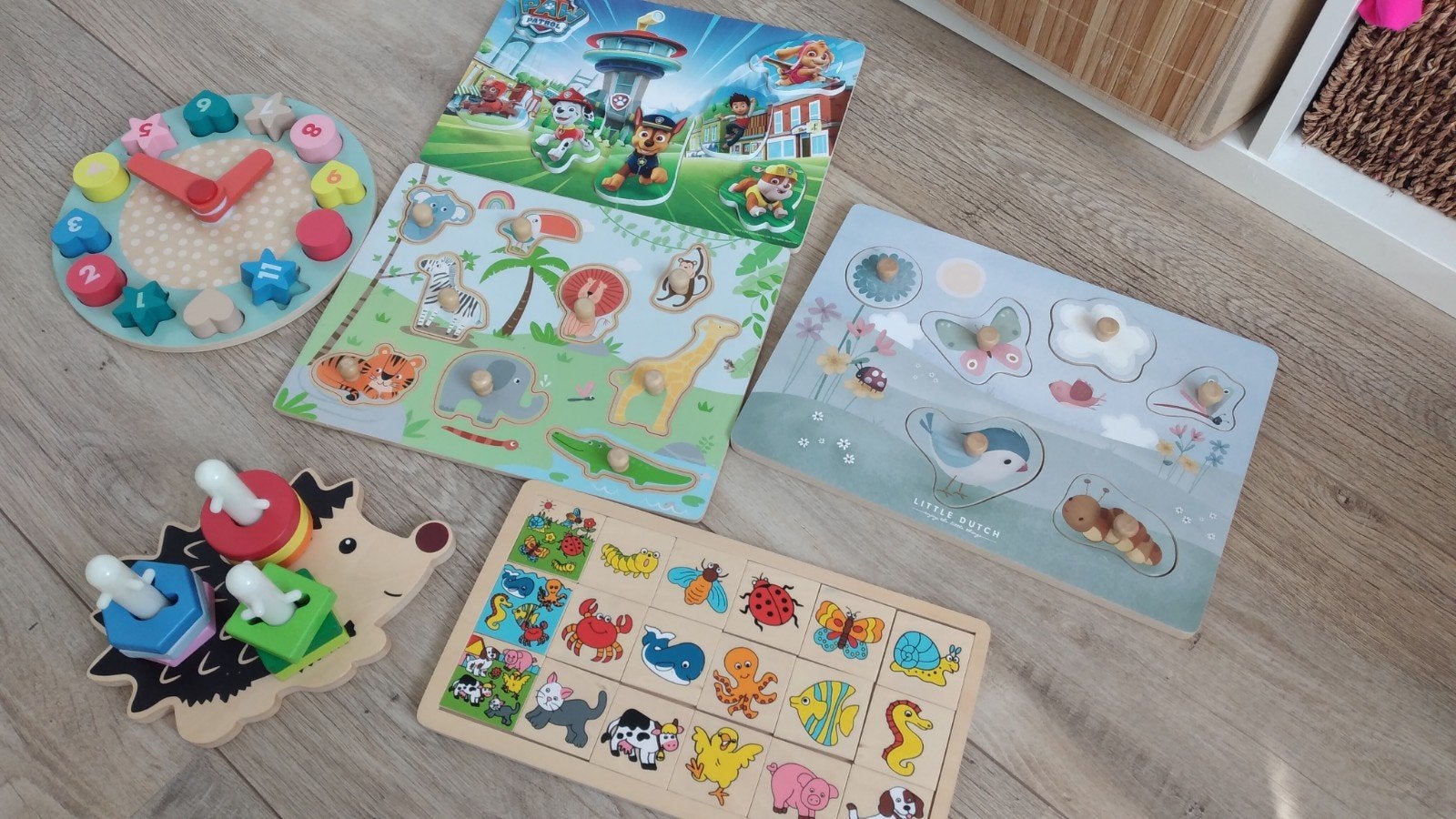 Houten puzzels en speelgoed voor kinderen, Ophalen, 2 tot 4 jaar, Gebruikt, Van hout
