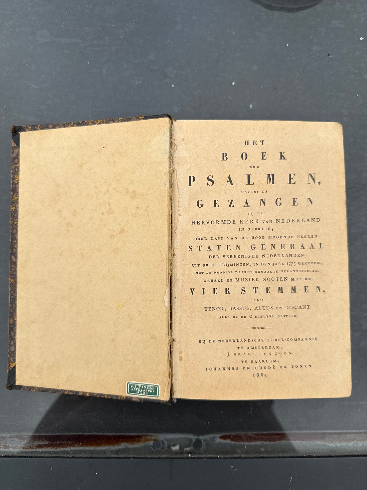 Het Boek der Psalmen, nevens de Gezangen, 1884, Antiek en Kunst, Ophalen of Verzenden