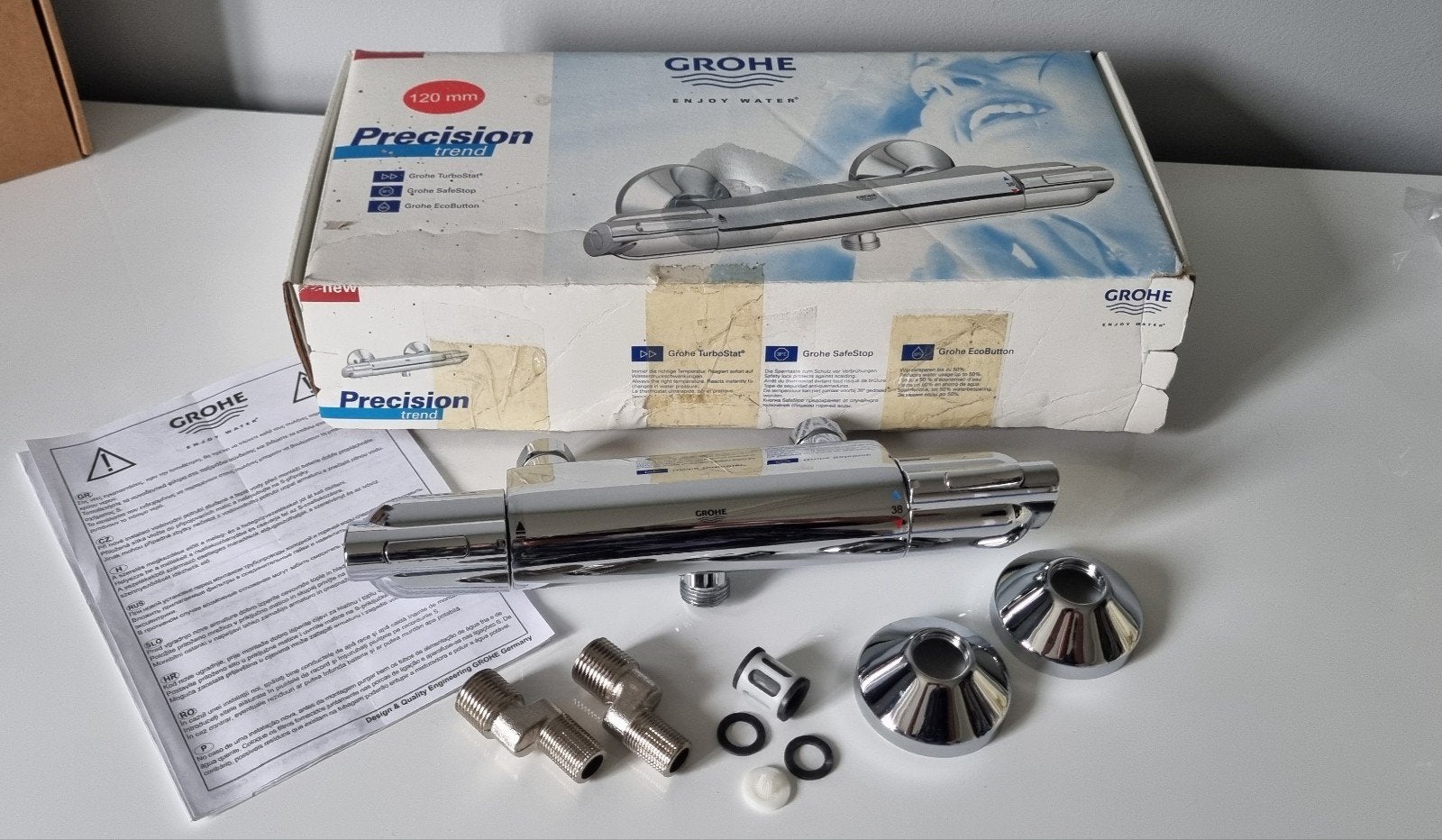 GROHE Precision Trend douchethermostaatkraan 120 mm, Ophalen, Zo goed als nieuw, Douche