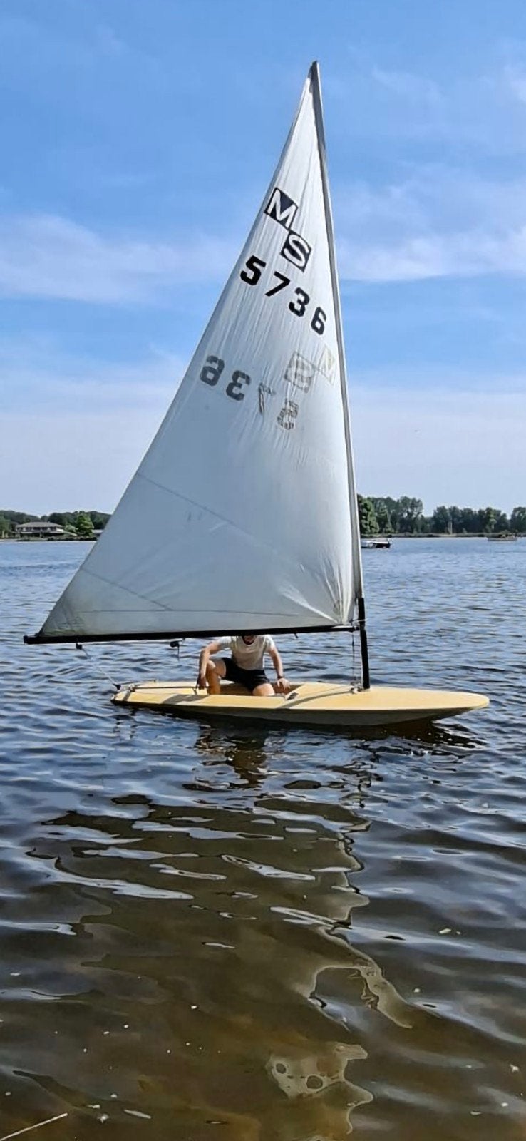 Mini sail zeilbootje, Ophalen, Laser, Gebruikt, 4 m