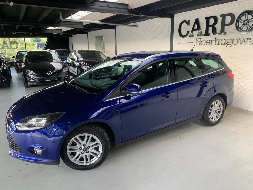 Ford Focus Wagon 1.0 EcoBoost Edition Plus 2014 125PK Orig N, Euro 5, 125 pk, Gebruikt, Blauw