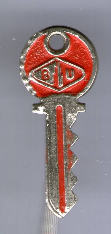 Sleutel BÜrgel & Co. GmbH Velbert, Duitsland ( T_126a), Verzenden, Zo goed als nieuw, Merk, Speldje of Pin