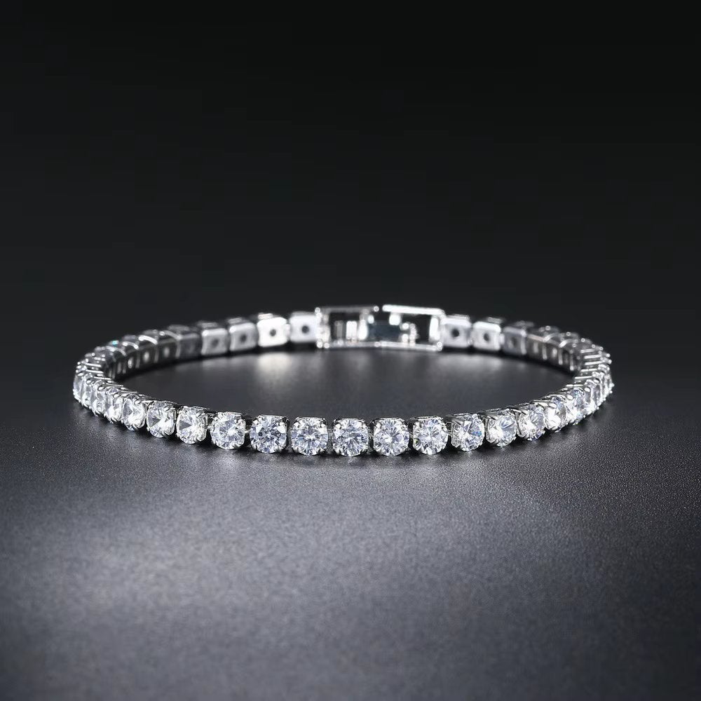 Zirkonia Tennis Armband Voor Heren En Dames, Overige materialen, Overige kleuren, Verzenden, Nieuw