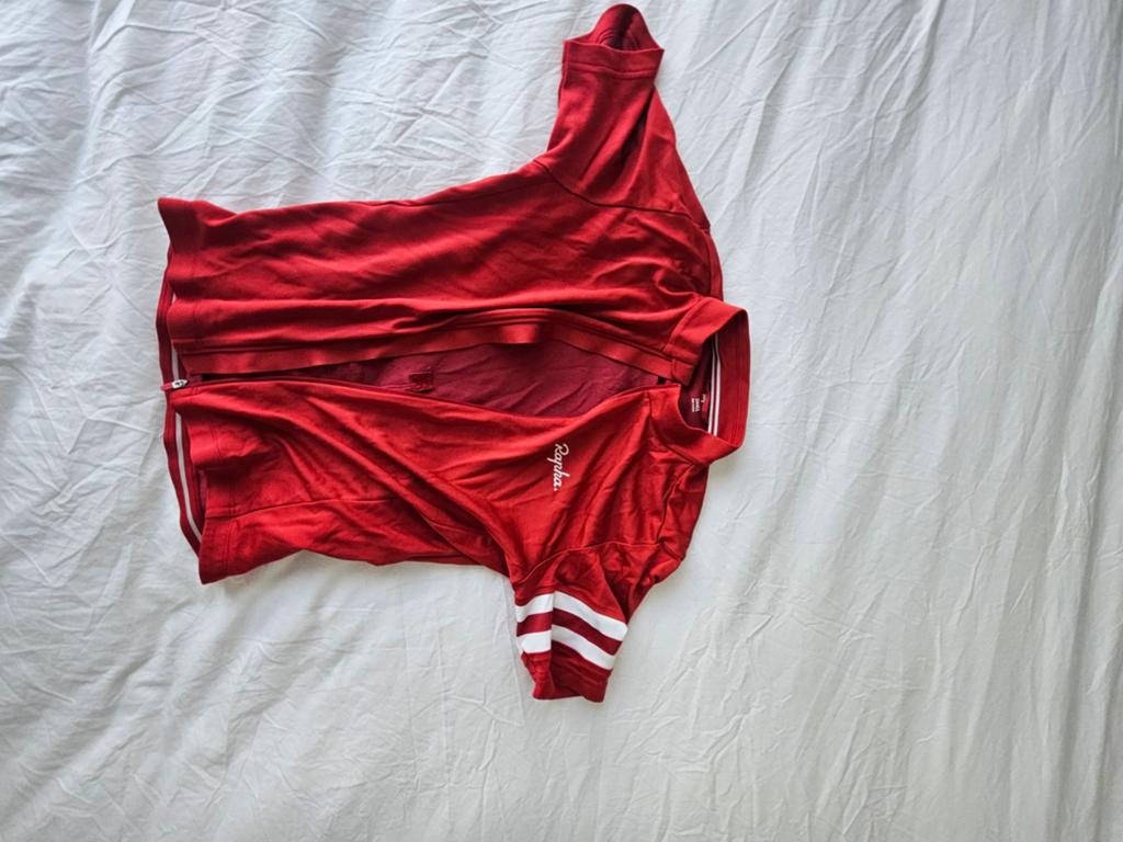 Rapha fiets shirt rood maat S, Ophalen of Verzenden, Zo goed als nieuw, Rood, Hardlopen of Fietsen