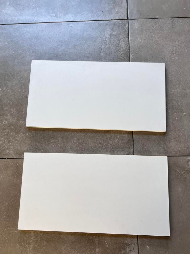 2 X BRUYNZEEL WITTE BOVENKASTEN BOVENKAST REK LEGPLANK 60X30, Gebruikt, Wit, Minder dan 100 cm, 25 tot 50 cm