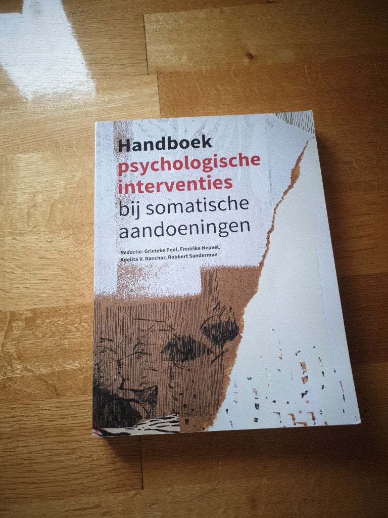 Handboek psychologisch interventies bij somatische aandoenin, Ophalen of Verzenden, Alpha, Zo goed als nieuw, WO