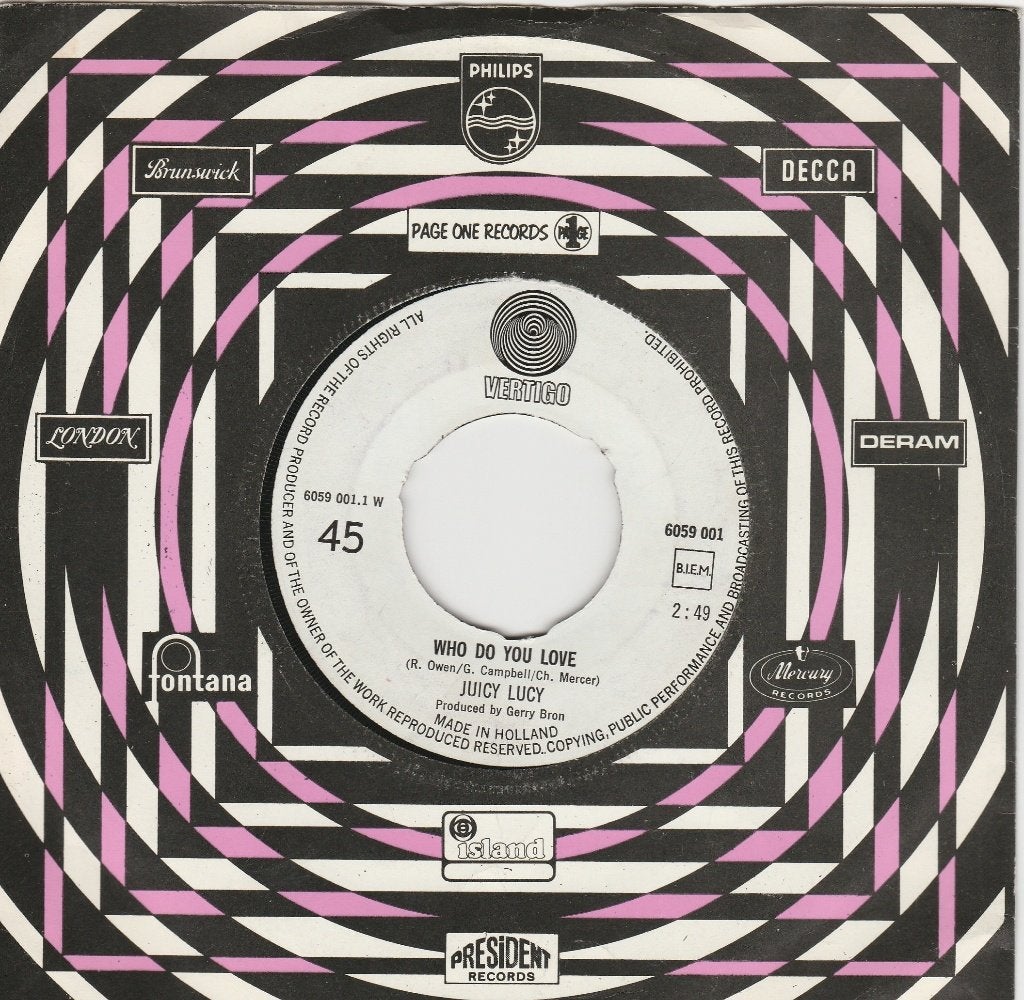 Juicy Lucy - Who Do You Love /Hardrock 1970 / ook VERZENDEN, Cd's en Dvd's, Vinyl Singles, Ophalen, Gebruikt, Pop