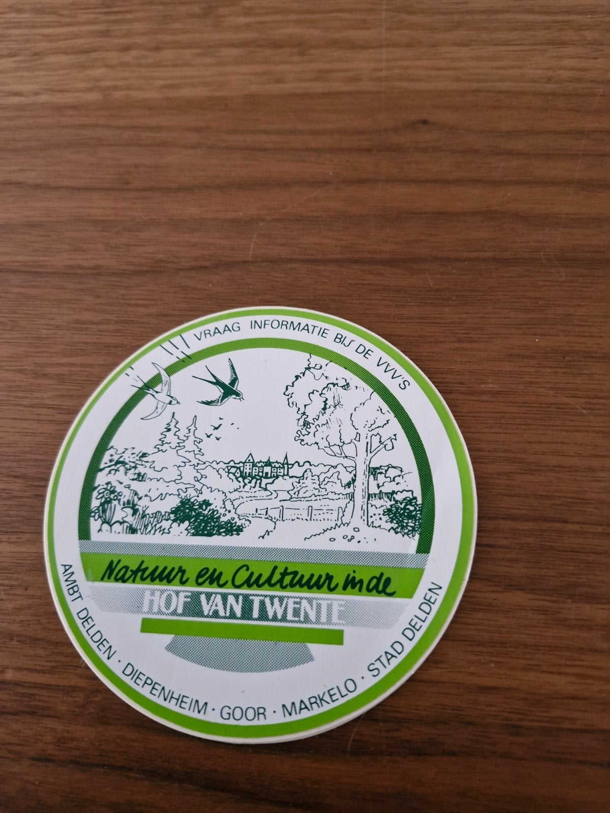 11361 Sticker Hof van Twente - Natuur en Cultuur VVV, Ophalen of Verzenden, Gebruikt, Overige typen