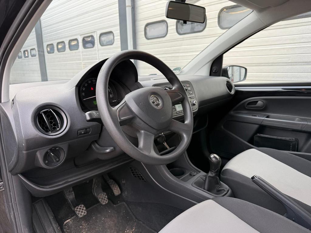 Skoda Citigo 1.0 Greentech Arctic Airco 5 deurs Elektrisch p, Auto's, Voorwielaandrijving, Euro 5, Stof, Zwart