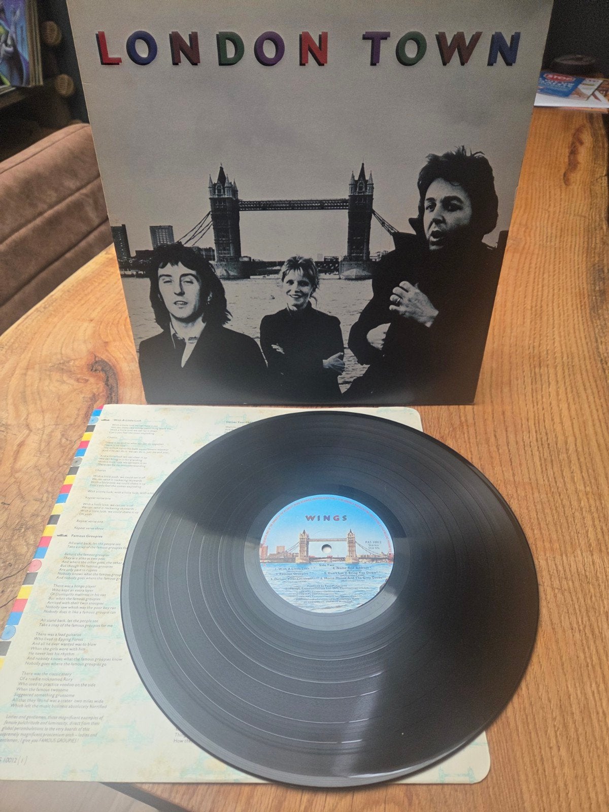 Wings - London Town LP (1978) - Pop/Rock Vinyl, LP, Gebruikt, Pop, Ophalen of Verzenden