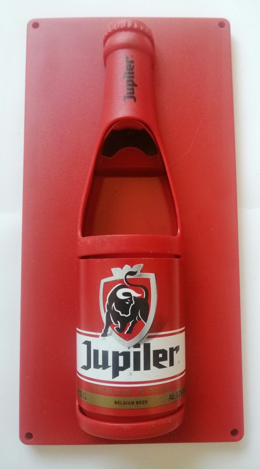 Jupiler bierflesopener wandmodel, Verzamelen, Verzenden, Zo goed als nieuw, Gebruiksvoorwerp