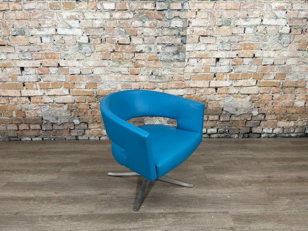 Montis Turner – Blauw leer | Gerard van den Berg, Ophalen, Gebruikt, Minder dan 75 cm, Design