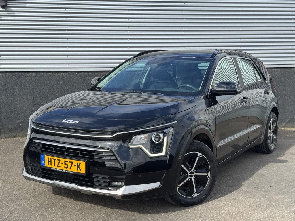 Kia Niro 1.6 GDi PHEV DynamicLine Plug-in NL-auto! BTW-auto,, Auto's, Kia, Gebruikt, Euro 6, Leder en Stof, Zwart