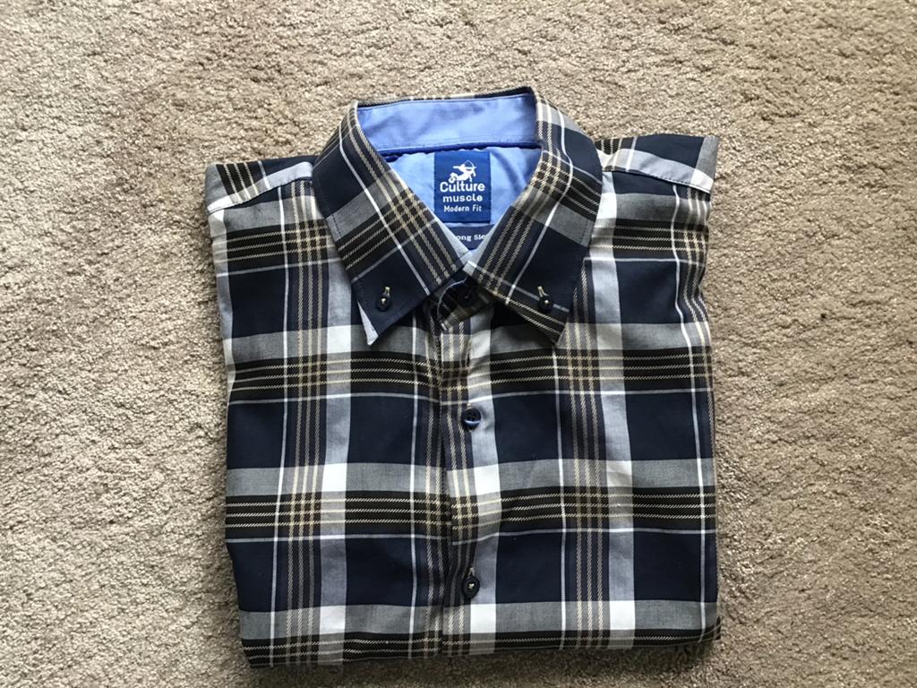 Prachtig overhemd ongedragen maat 3XL, Ophalen of Verzenden, Zo goed als nieuw, Blauw, Overige halswijdtes