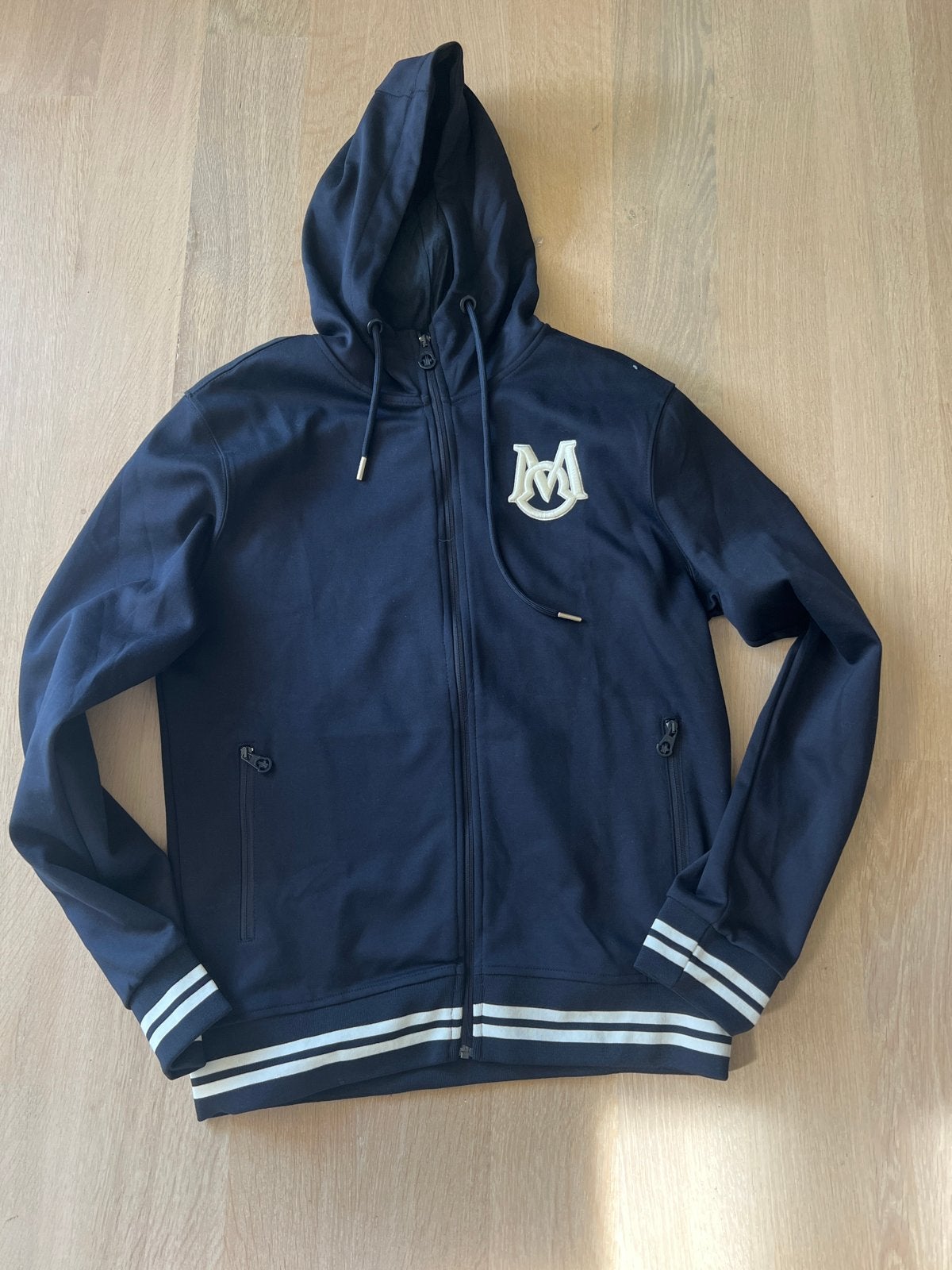Moncler Heren vest - Donkerblauw met logo, Kleding | Heren, Overige Herenkleding, Gedragen, Verzenden