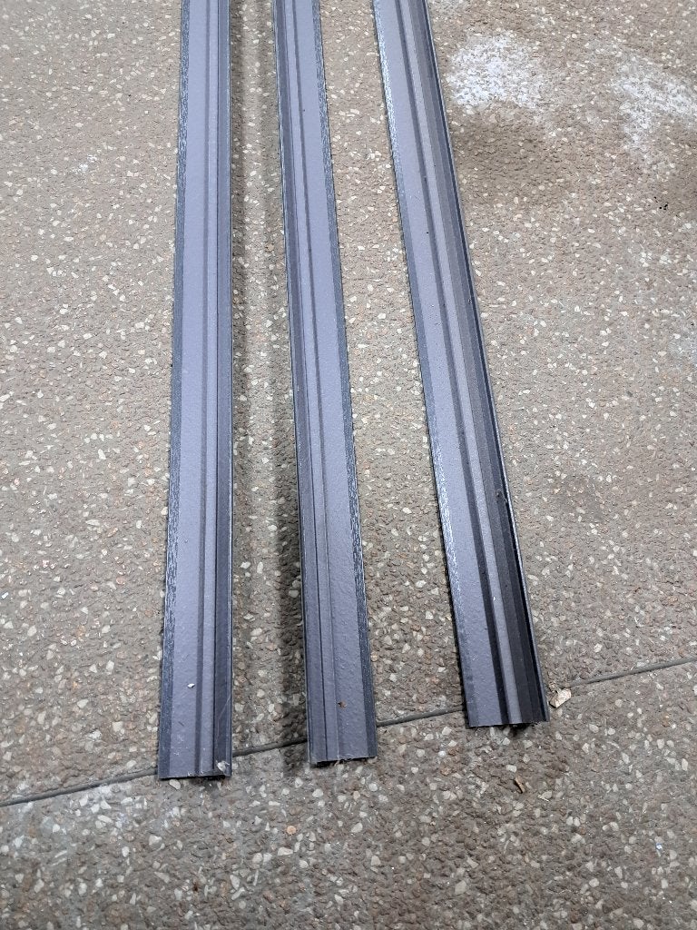 3 x  eindprofiel Keralit antraciet RAL7016, Doe-het-zelf en Verbouw, Platen en Panelen, Ophalen, Nieuw, Overige materialen