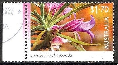 642 Australië 2026 Desert-Loving Flowers met velrand, Verzenden, Gestempeld