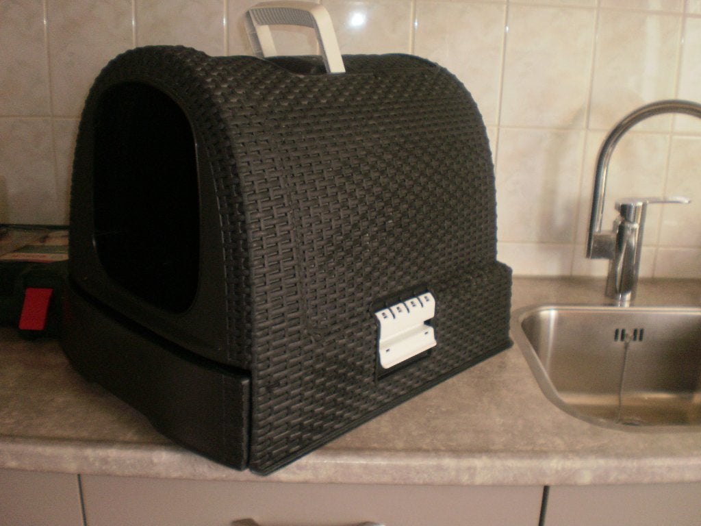 Mooie grote Curver kattebak 50x40x40 cm, Dieren en Toebehoren, Ophalen, Gebruikt, Gesloten