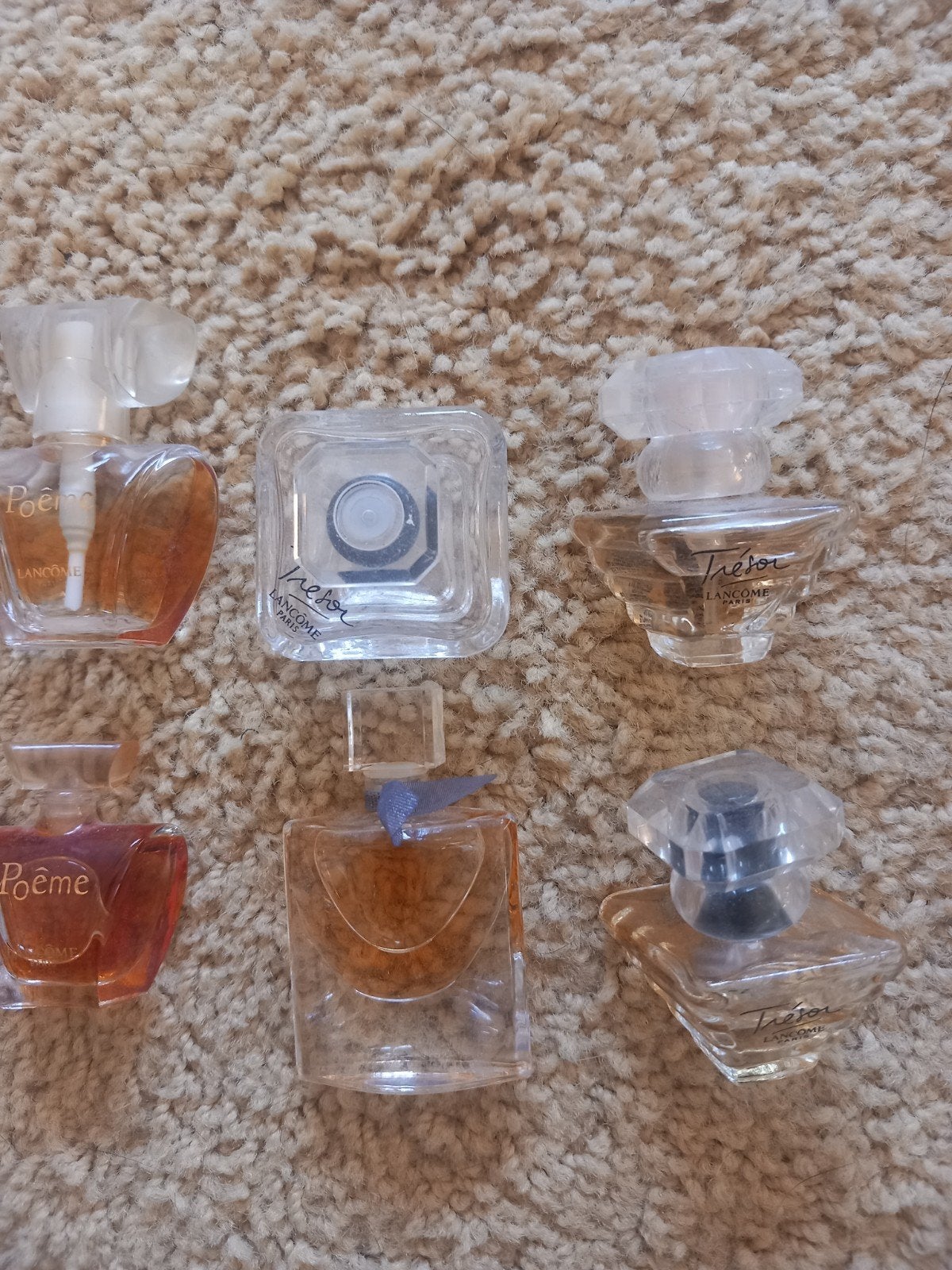 Set van 10 vintage parfumminiaturen o.a. Lancôme, Gebruikt, Niet van toepassing voor vintage set, Ophalen of Verzenden, Lancôme (diverse)