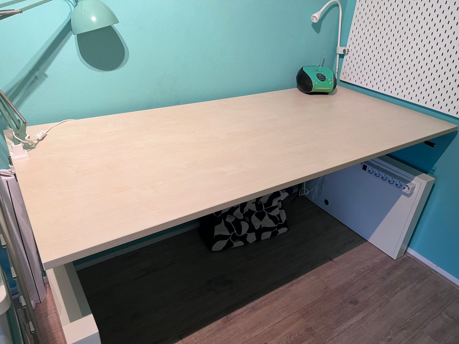 Stevig bureau in hoogte verstelbaar, 180 x 80, Ophalen, Overige typen, 180 cm, In hoogte verstelbaar