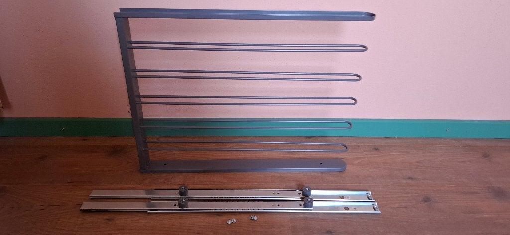 Ikeakast - broekrek 50 cm, Ophalen, Zo goed als nieuw, Minder dan 100 cm, Metaal