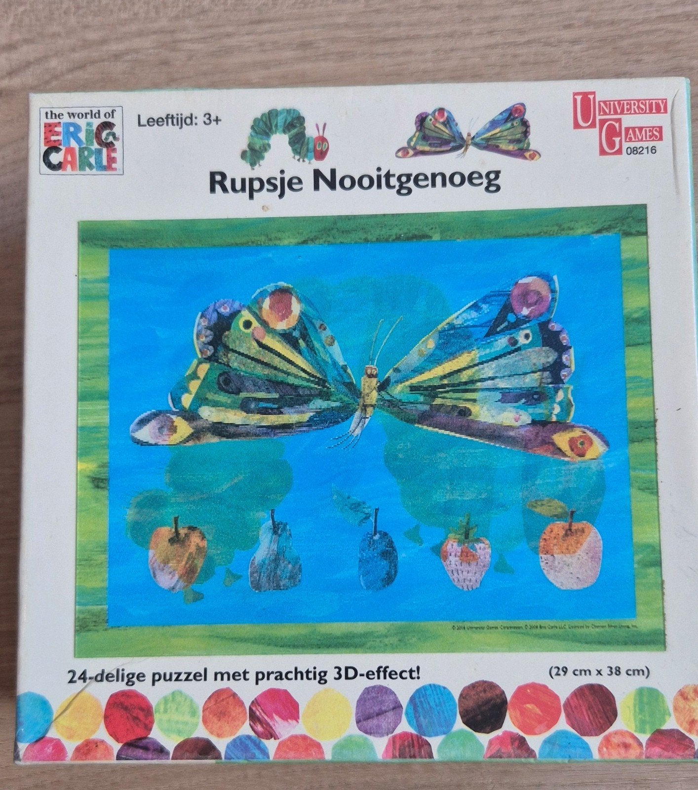 Rupsje Nooitgenoeg Puzzel 24 Stukjes 3D-effect, Ophalen, 10 tot 50 stukjes, Gebruikt, 2 tot 4 jaar