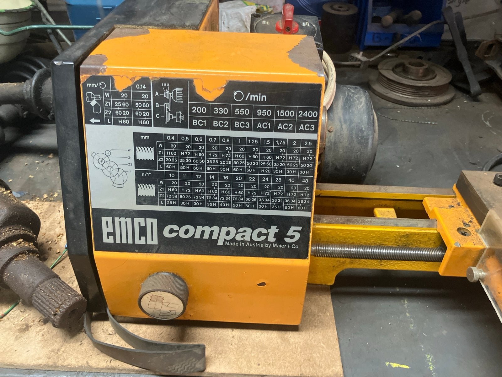 Emco Compact 5 Metaaldraaibank - Gebruikt, Ophalen, Gebruikt, Metaaldraaibank, Minder dan 500 mm