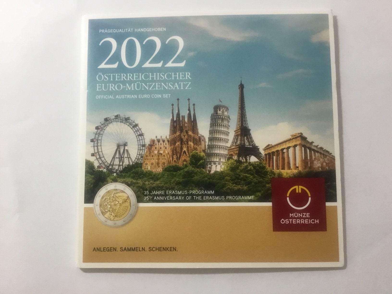 SETJE OOSTENRIJK BU 2022., Postzegels en Munten, Munten | Europa | Euromunten, Ophalen of Verzenden, Oostenrijk, Overige waardes