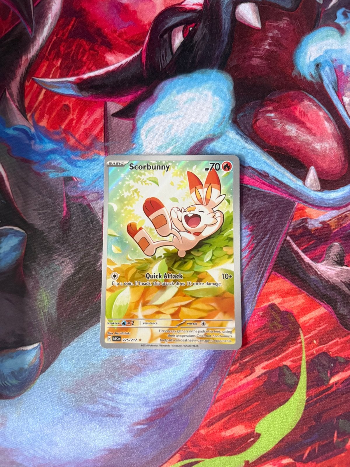 Scorbunny 225/217 pokemon, Ophalen of Verzenden, Losse kaart