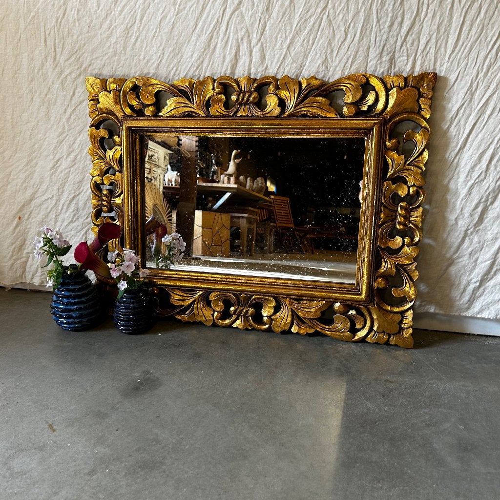 Barok spiegel – houten lijst goud- 80 x 60 cm- TTM Wonen, TTM Wonen, Meubels – (Perzische) Tapijten en Woonaccessoires, Taag 63, 2491 CS, Den Haag (Forepark)