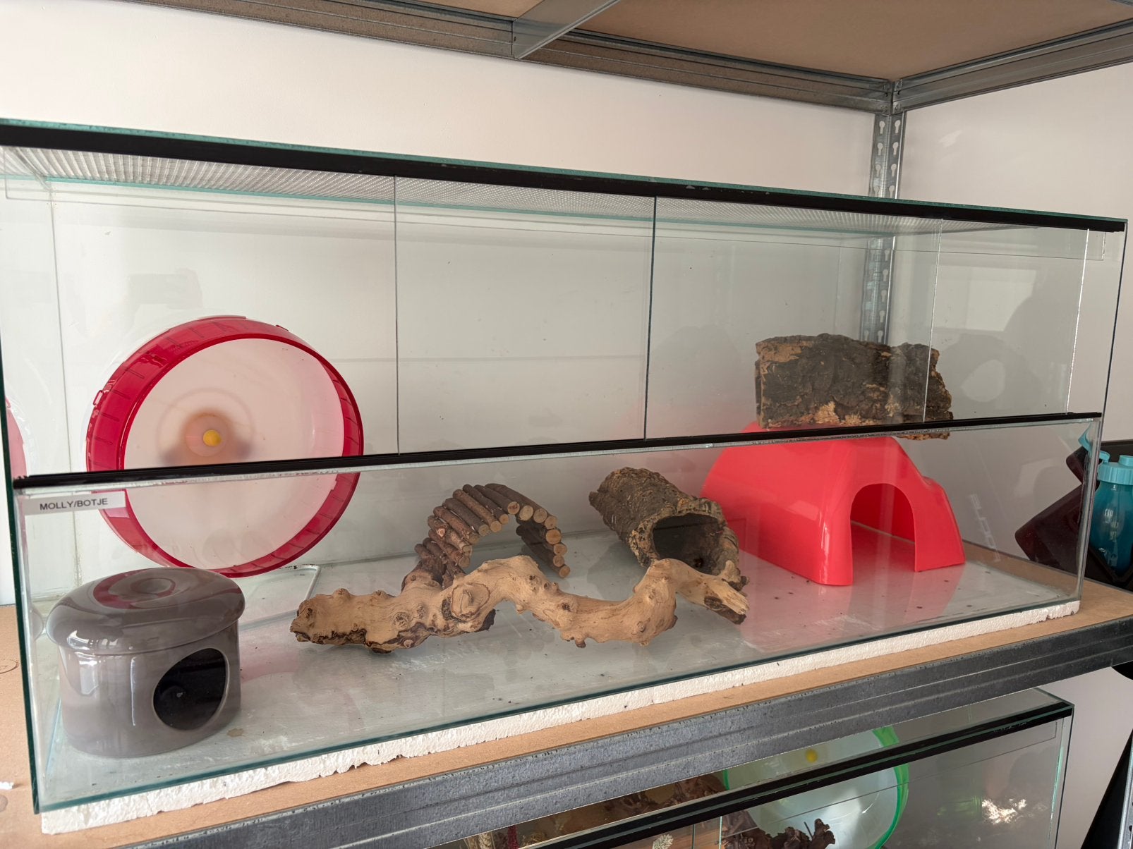 Terrarium met toebehoren, Minder dan 60 cm, Kooi, 110 cm of meer, Ophalen of Verzenden