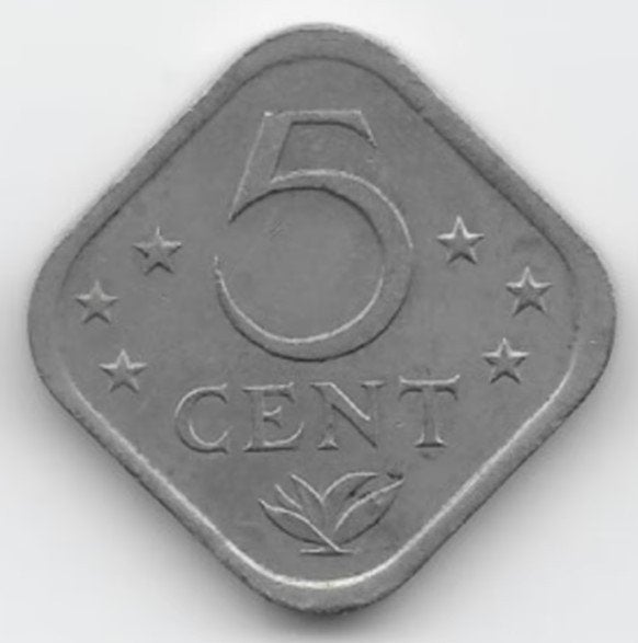 Nederlandse Antillen 5 cent 1981 KM# 13 (1), Verzenden, Midden-Amerika, Losse munt