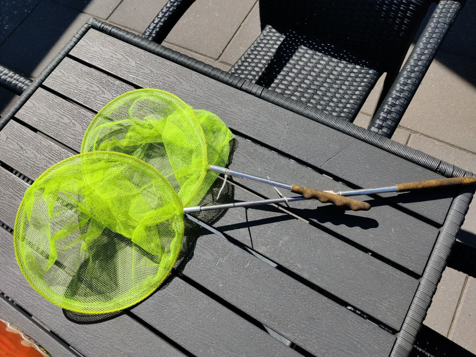 Twee uitschuifbare visnetjes voor kinderen, Watersport en Boten, Ophalen of Verzenden