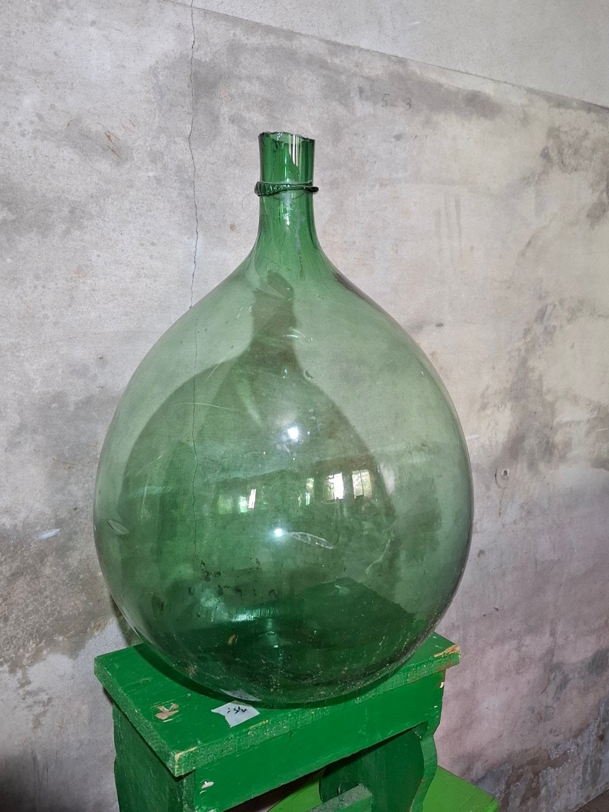 Oude antieke gesabreerde gistfles wijnfles, Antiek en Kunst, Ophalen of Verzenden