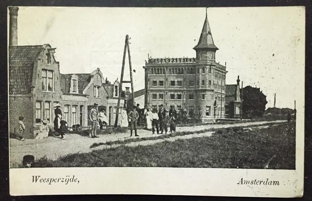 Ansicht Amsterdam Watergraafsmeer Omval Blooker Cacao, Ophalen of Verzenden, Voor 1920, Gelopen, Noord-Holland