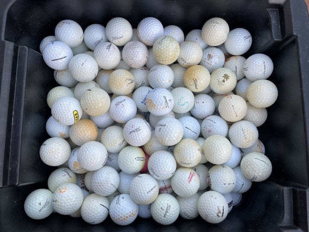 200 Golfballen Titleist, diverse typen., Sport en Fitness, Golf, Ophalen, Gebruikt, Bal(len), Overige merken